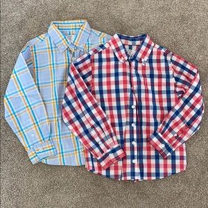 Crown & Ivy (2) boys button ups size 7